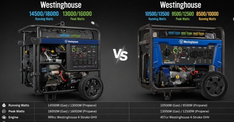Westinghouse WGen14500DFC vs Westinghouse WGen10500TFc